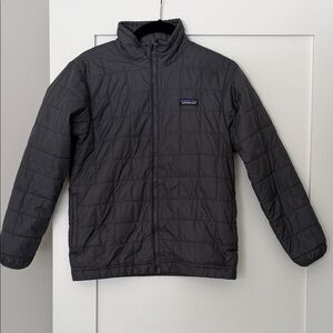 Patagonia Boys Dark Gray Puffer Jacket